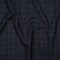 1 Yard Dark Blue and Black Plaid Super 130s Wool Suiting Soft 60 inch Width